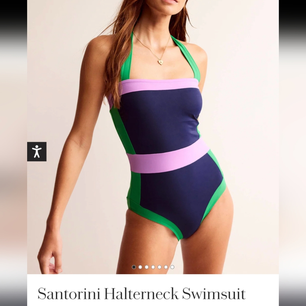 Boden Santorini Halterneck Swimsuit